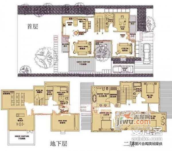 丽嘉花园5室3厅4卫488㎡户型图