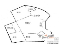 樱花园二区2室2厅2卫88㎡户型图