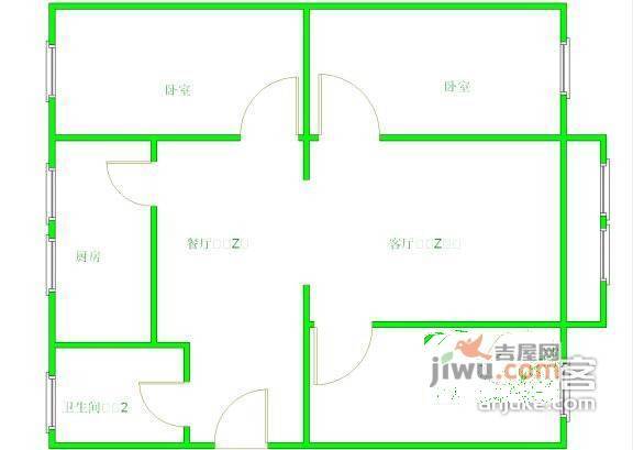 裕龙花园六区3室2厅2卫189㎡户型图