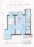 澜西园1室1厅1卫72㎡户型图