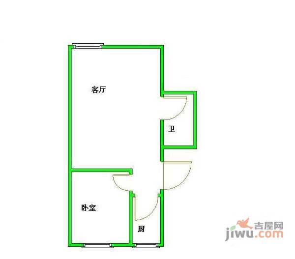 阳光水岸1室1厅1卫76㎡户型图