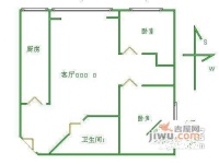 园林小区2室2厅1卫215㎡户型图