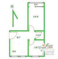 古城副食楼2室1厅1卫65㎡户型图