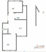 广宁村2室1厅1卫64㎡户型图