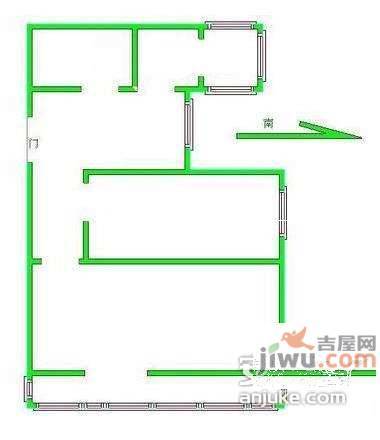 雍景双庐1室1厅1卫76㎡户型图