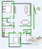 天辉公寓3室2厅1卫户型图