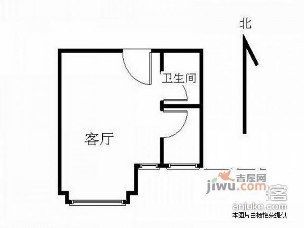 远洋沁山水上品1室1厅1卫67㎡户型图