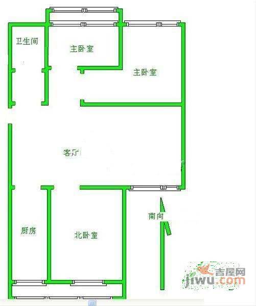 雍景天成3室1厅1卫160㎡户型图