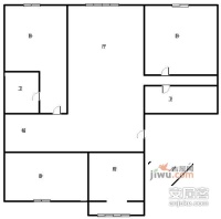 兴云乙区3室2厅2卫105㎡户型图