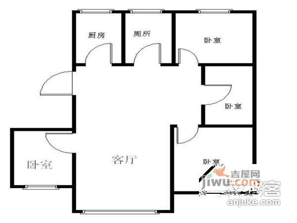 宁静之都檀城西区3室2厅2卫260㎡户型图