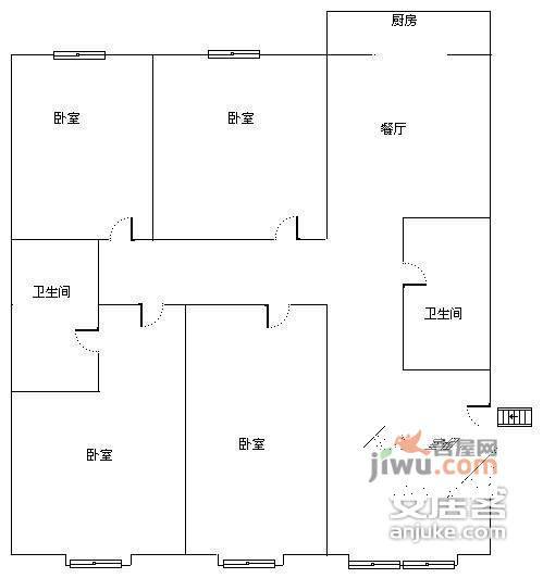 宁静之都檀城西区4室2厅2卫206㎡户型图