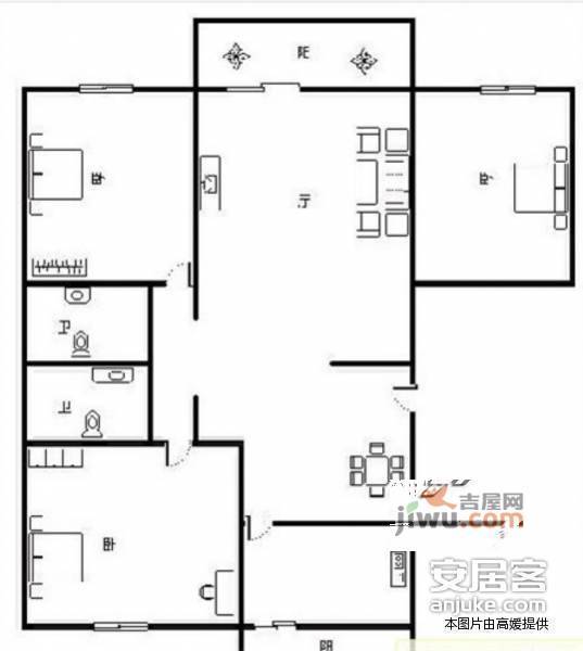 宁静之都檀城西区4室3厅3卫256㎡户型图