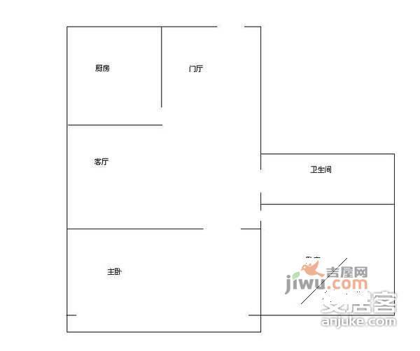 檀州家园西区2室2厅1卫204㎡户型图