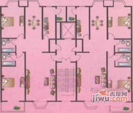 富民新区2室2厅2卫128㎡户型图