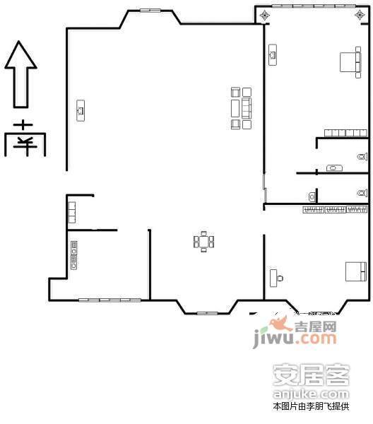 富民新区3室2厅2卫158㎡户型图