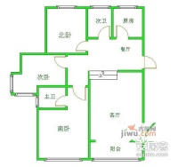 长安小区3室2厅2卫221㎡户型图