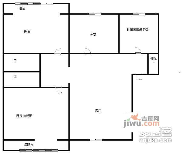 京溪小区3室2厅2卫150㎡户型图