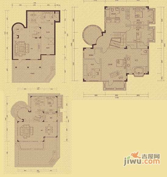 红螺湖别墅4室2厅3卫430㎡户型图