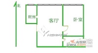 舒至嘉园1室1厅1卫78㎡户型图