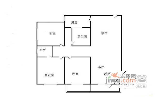 中铁置业翰庭4室2厅2卫208㎡户型图