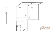 会城门小区2室1厅1卫67㎡户型图