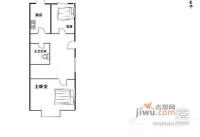 五棵松113号院2室1厅1卫58㎡户型图