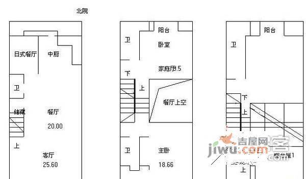 诸子阶4室3厅4卫410㎡户型图