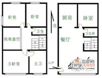 诸子阶5室2厅3卫420㎡户型图