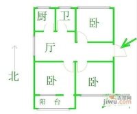 文慧北园3室1厅1卫户型图