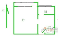 红联南村1室1厅1卫27㎡户型图