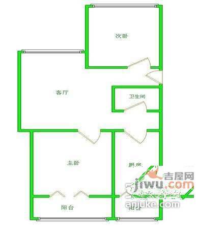 旗胜家园3室1厅1卫户型图