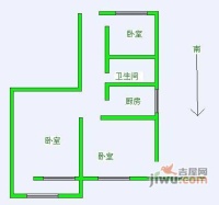 北洼小区2室1厅1卫户型图