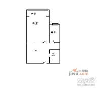 豪柏大厦1室1厅1卫户型图