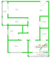 人济山庄一期3室2厅2卫176㎡户型图
