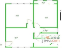 恩济庄缘2室1厅1卫100㎡户型图