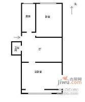 牡丹园乙28号院2室1厅1卫93㎡户型图