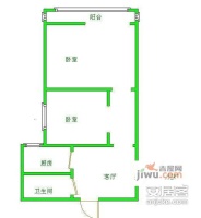 北京体育大学家属区2室1厅1卫户型图