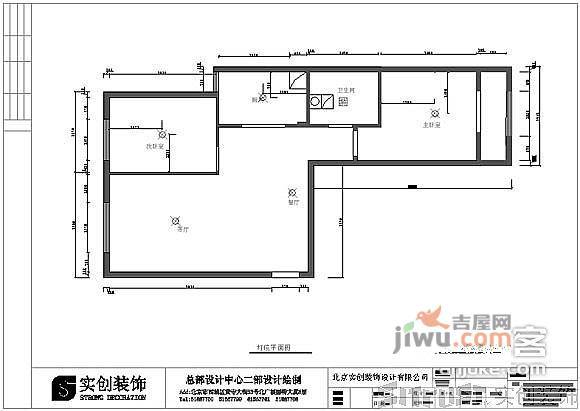 美和园2室1厅1卫户型图