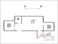 金谷园2室1厅1卫136㎡户型图