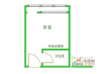 金谷园1室1厅1卫48㎡户型图