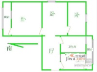 罗庄东里3室1厅1卫85㎡户型图