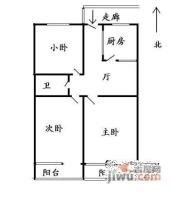 车公庄西路3室1厅1卫110㎡户型图