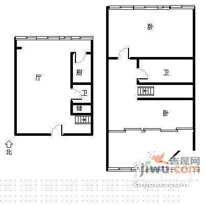 学知轩3室1厅2卫149㎡户型图