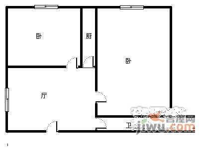 学知轩2室1厅1卫145㎡户型图