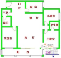 学知园3室2厅2卫181㎡户型图