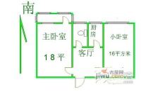 西王庄小区2室1厅1卫76㎡户型图