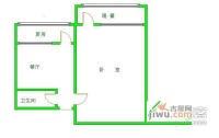 魏公村9号院1室1厅1卫户型图