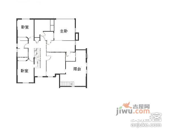 北京外国语学院院内3室1厅1卫户型图