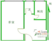 友谊住宅小区1室1厅1卫户型图