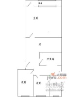 友谊住宅小区3室1厅1卫112㎡户型图